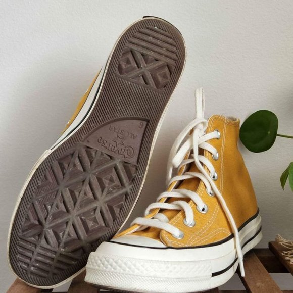 Converse Yellow High-Top Sneakers - Picture 3 of 3